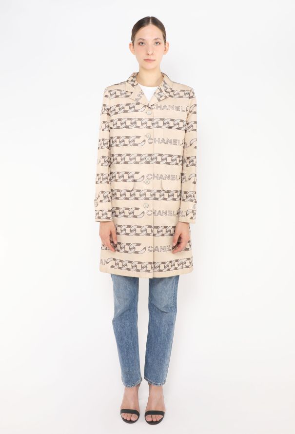 Chanel F/W 2001 Trompe L'Oeil Silk Trench - 3