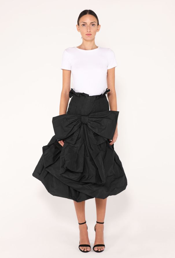Maison Margiela F/W 2023 Draped Taffeta Bow Skirt - 1