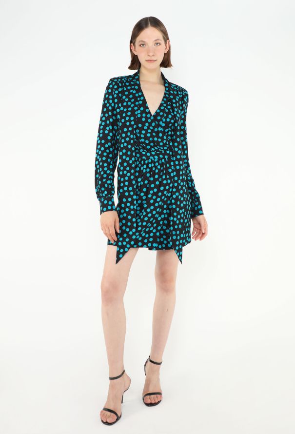 Saint Laurent 2020 Silk Polka Dot Dress - 3