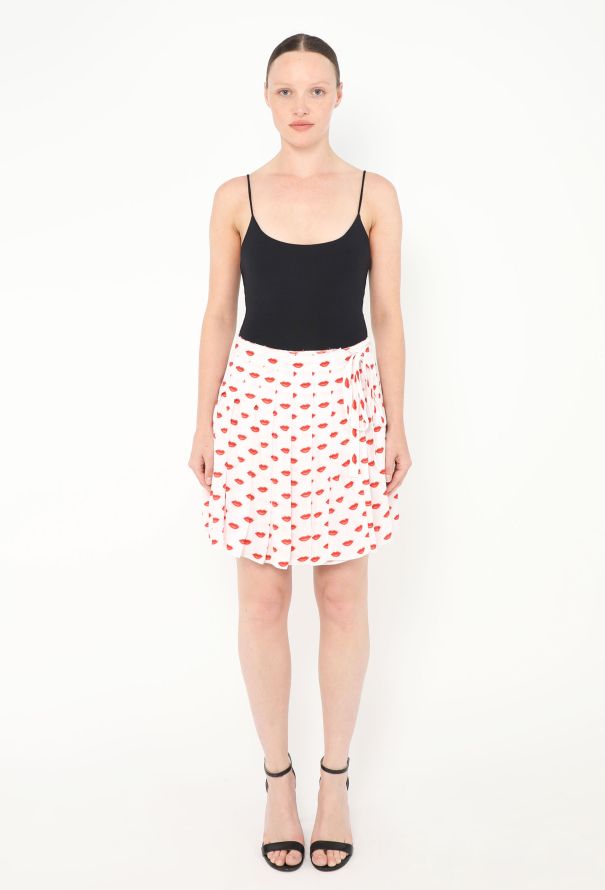 Prada Resort 2012 Lip Print Wrap Skirt - 4