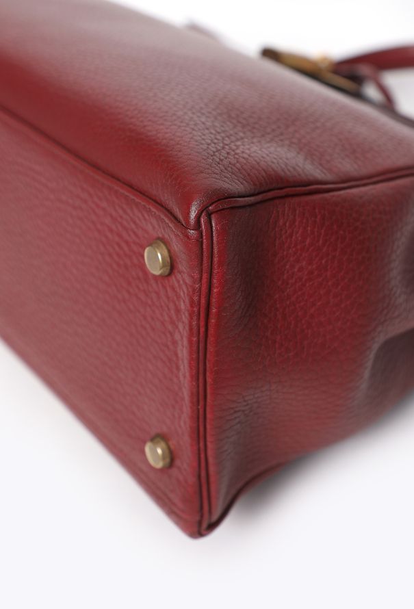 Hermès Vintage Rouge H Clémence Kelly Retourné 32 - 9