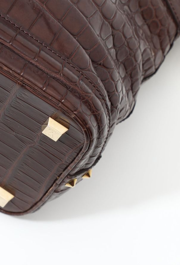RARE Crocodile GM 'Lockit' Bag, Authentic & Vintage