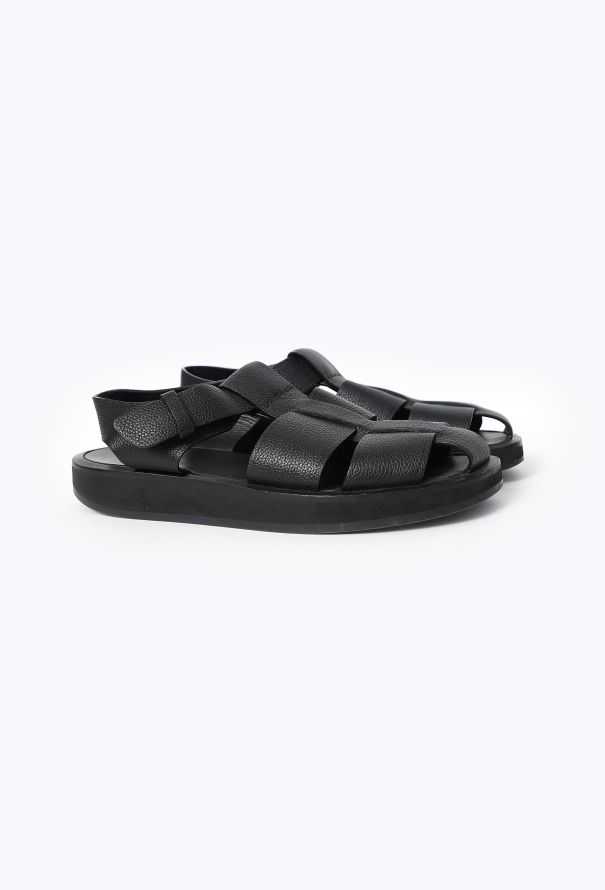 The Row 2023 Leather Fisherman Sandals - 3