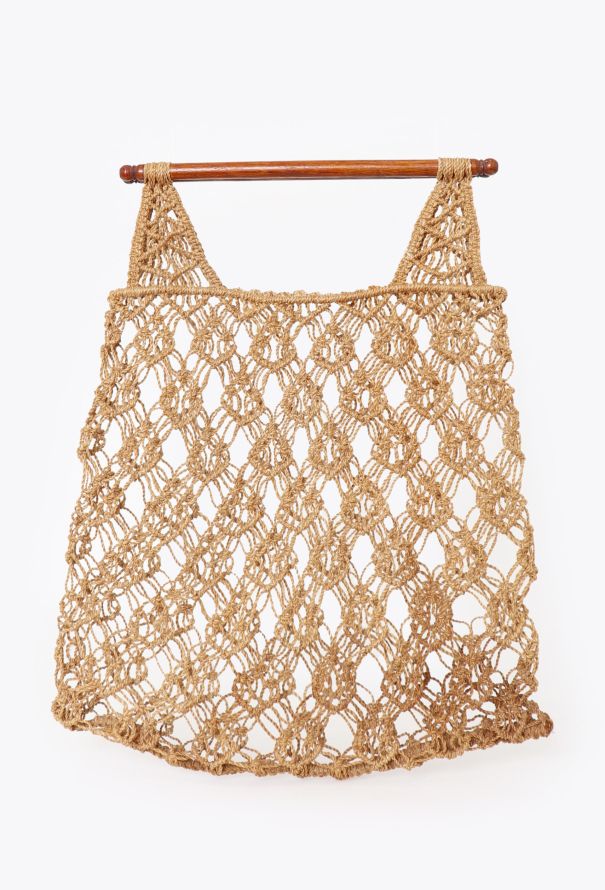 Vintage Crochet Tote Bag - 1
