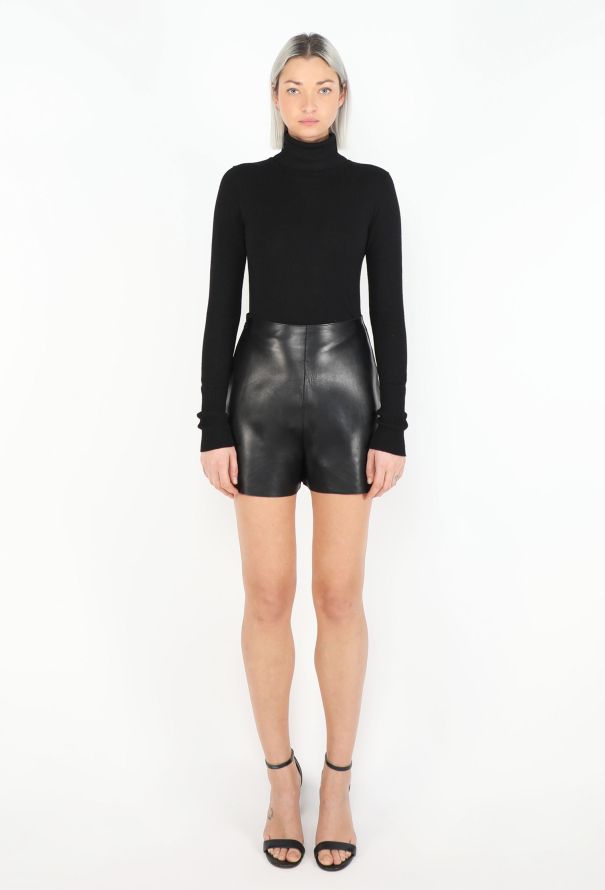 Céline 2020 Lambskin High-Waisted Shorts - 1