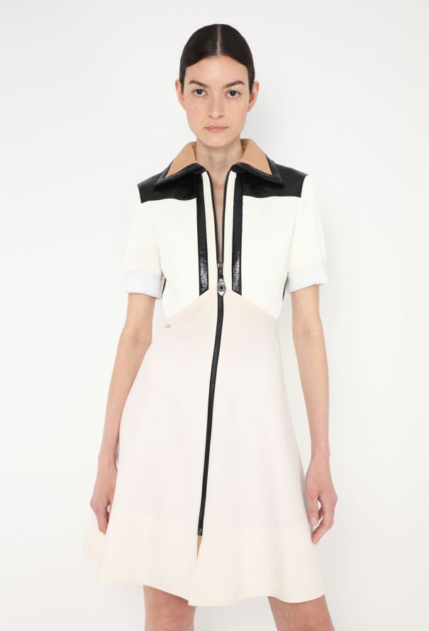Louis Vuitton F/W 2014 Ribbed Mod Dress - 1