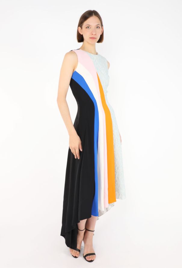 Dior Colorblock Lace Panel Dress, Resort 2014 - 4