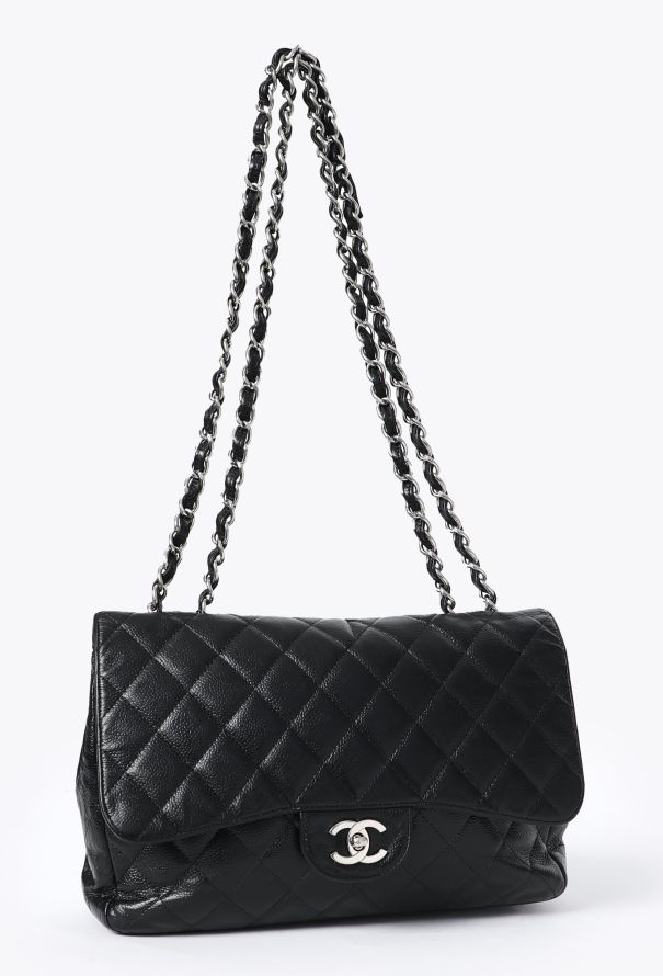 Chanel Vintage Jumbo Caviar Timeless Bag - 3