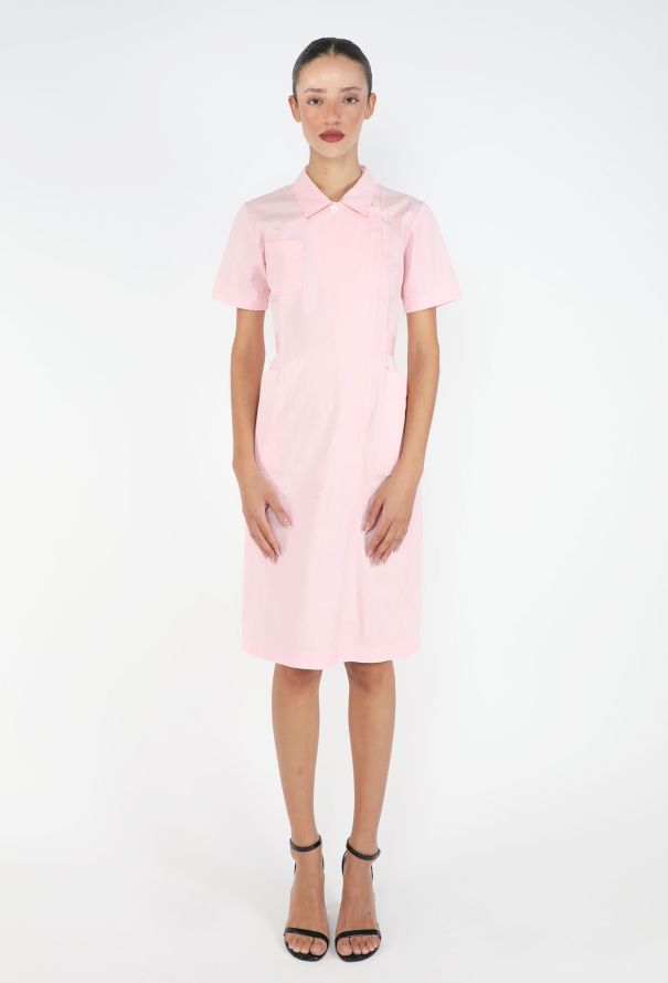 Miu Miu S/S 2025 Notched Cotton Dress - 4