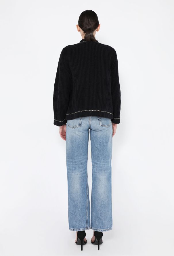 Chanel Velour Chainlink Cardigan, 2022 - 6