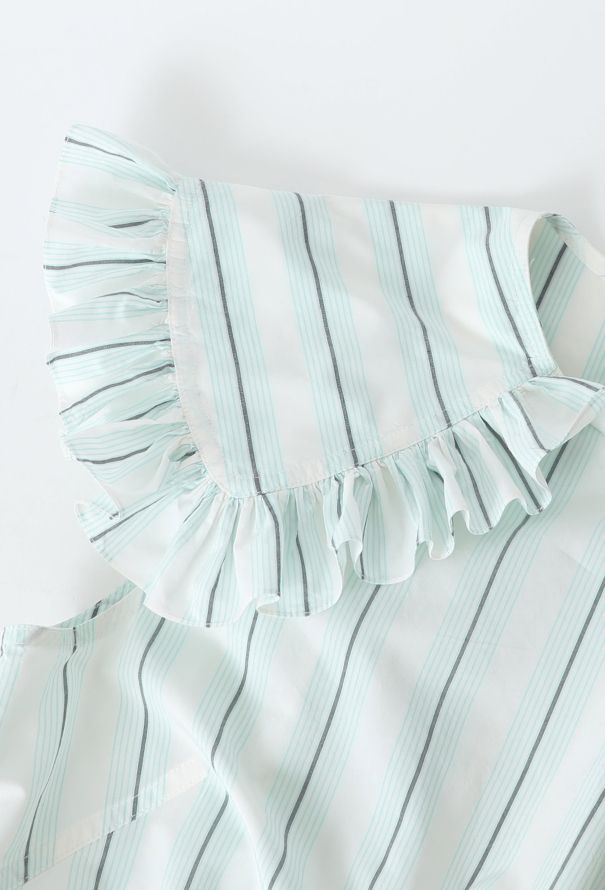 Calvin Klein F/W 2018 Pinstripe Ruffled Dress - 7 Calvin Klein F/W 2018 Pinstripe Ruffled Dress - 7