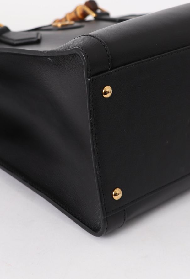 Gucci Black Diana Bamboo Tote bag - 8