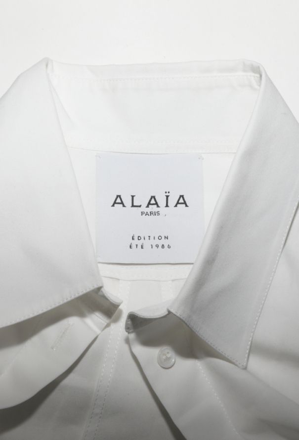 Alaïa Re-Edition '86 Cropped Cotton Shirt - 5