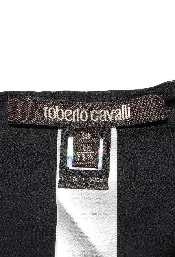 Roberto Cavalli Cascading Floral Silk Gown - 5