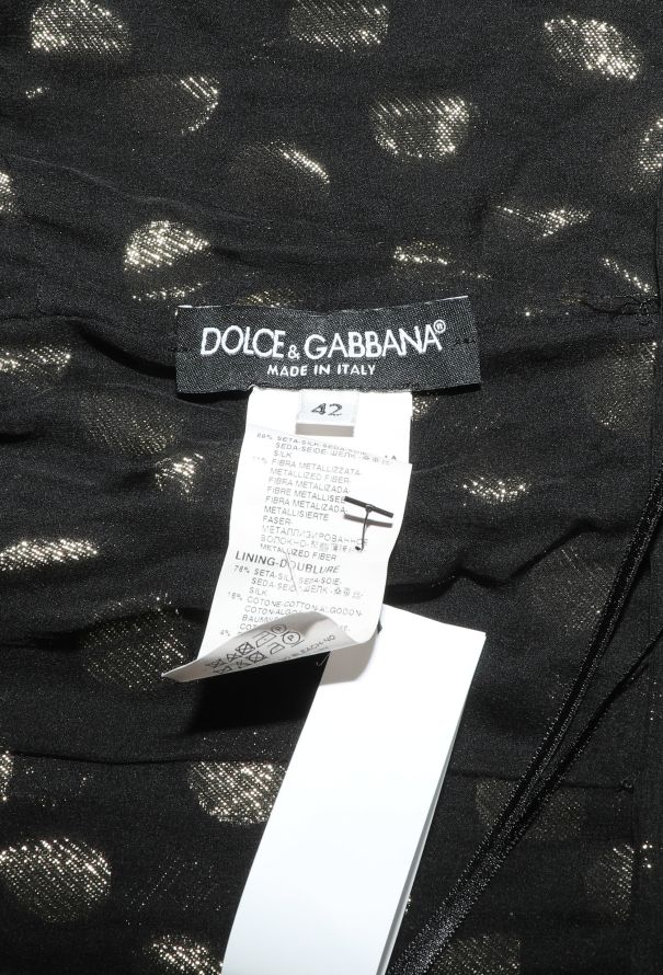 Dolce & Gabbana 2019 Lamé Polka Dot Dress - 5