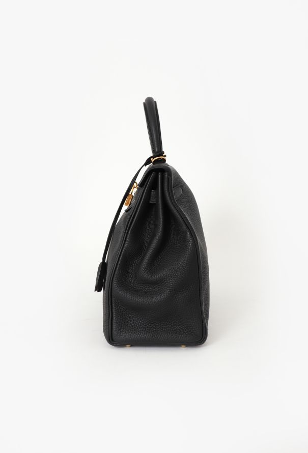 Hermès 2019 NEW Black Togo Kelly Retourné 35 - 8