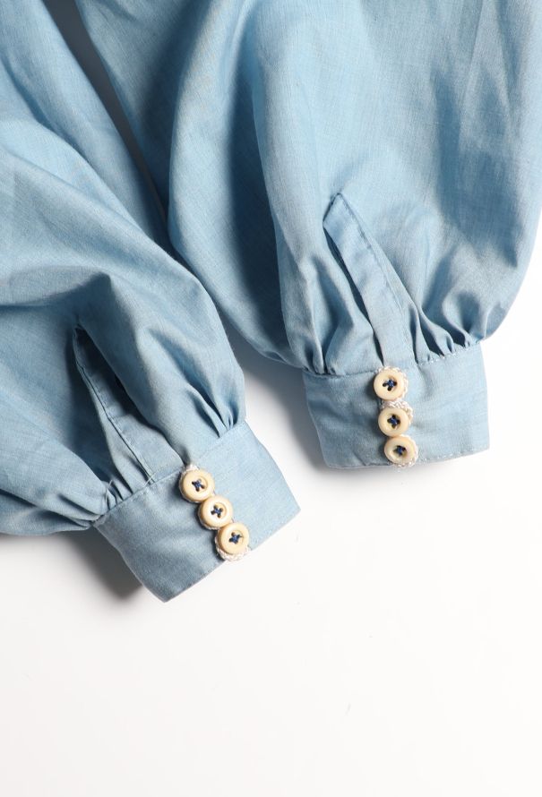 Exquisite Vintage Victorian Pleated Cotton Tunic - 6