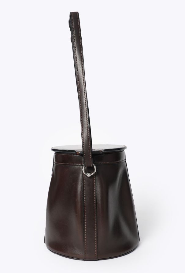 Hermès Rare Vintage Chocolat Box Farming Bag - 5