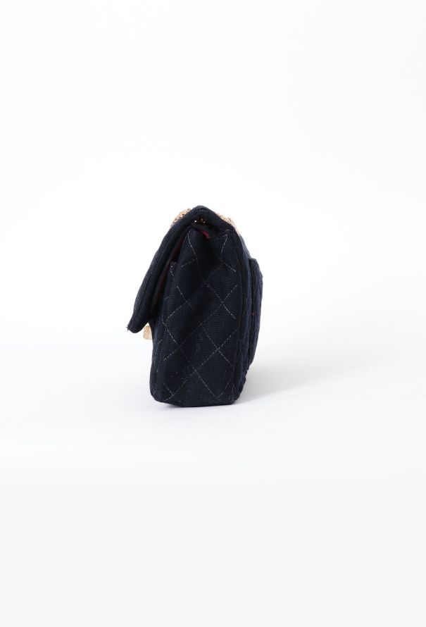 Chanel Navy Jersey 2.55 Medium Flap Bag - 6