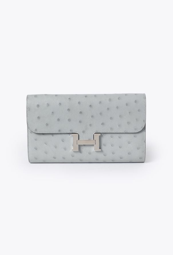 Hermès Bleu Glacier Ostrich Constance To Go - 1