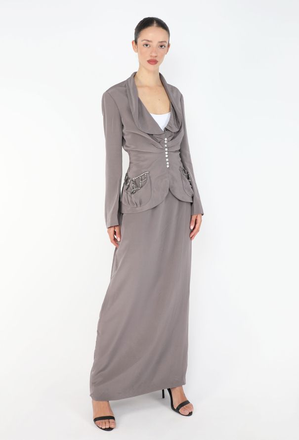 Chloé 1998 Cinched Silk 3-piece Ensemble - 6