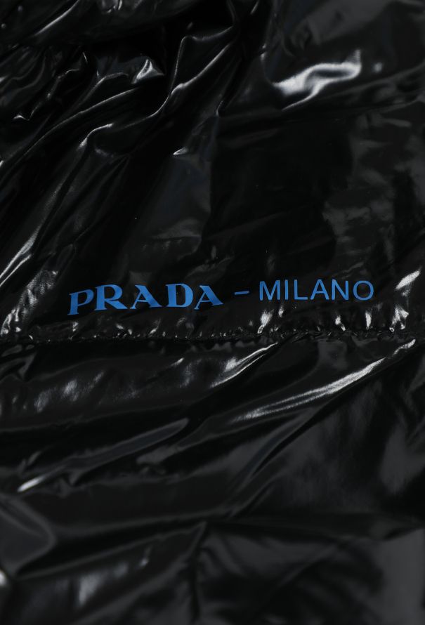 Prada 2018 Cropped Drawstring Nylon Down Jacket - 7