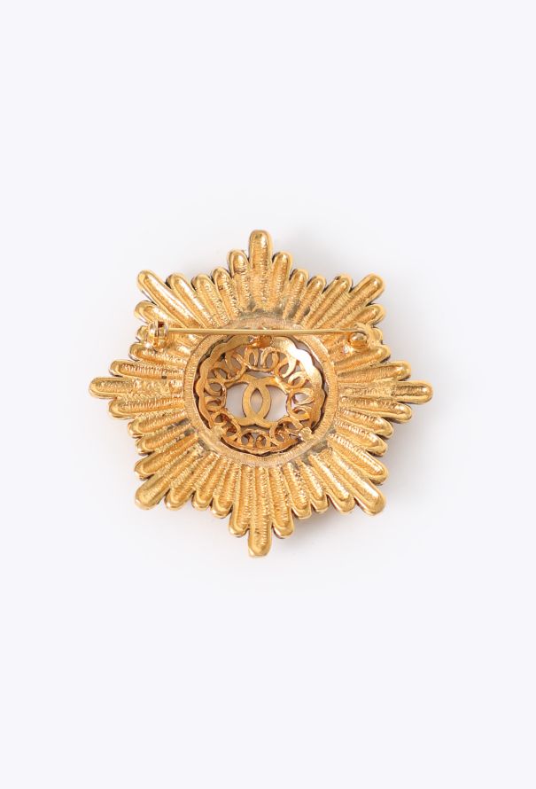 Chanel 1983 'CC' Starburst Brooch - 3