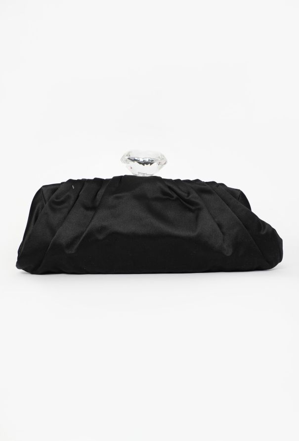 Chanel Satin Embellished Clutch Bag - 4