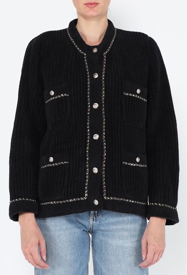 Chanel Velour Chainlink Cardigan, 2022 - 2