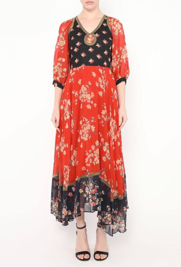 Thea Porter COLLECTOR 1972 Floral Muslin Dress - 3 Thea Porter COLLECTOR 1972 Floral Muslin Dress - 3