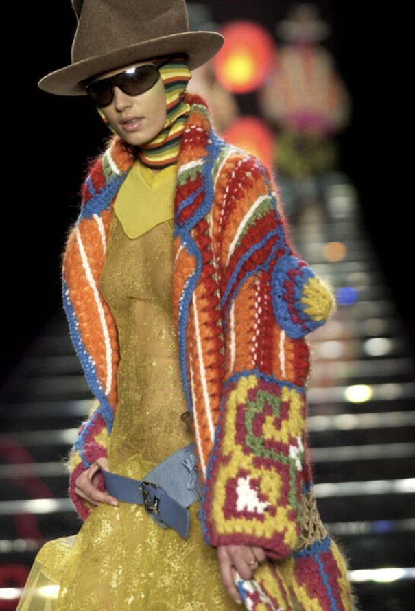 Crochet Fringe Cardigan, F/W 2002 - Dior | ReSee