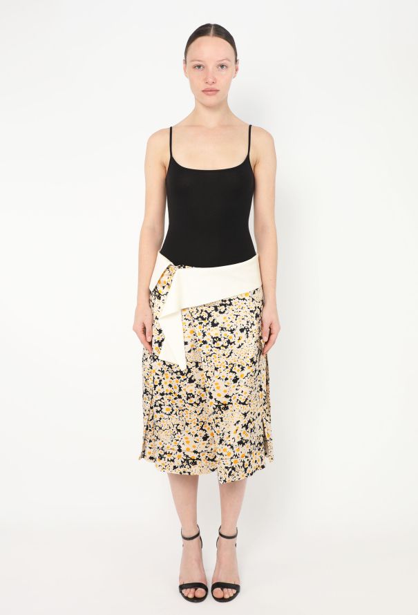 Céline S/S 2015 Asymmetrical Silk Skirt - 1
