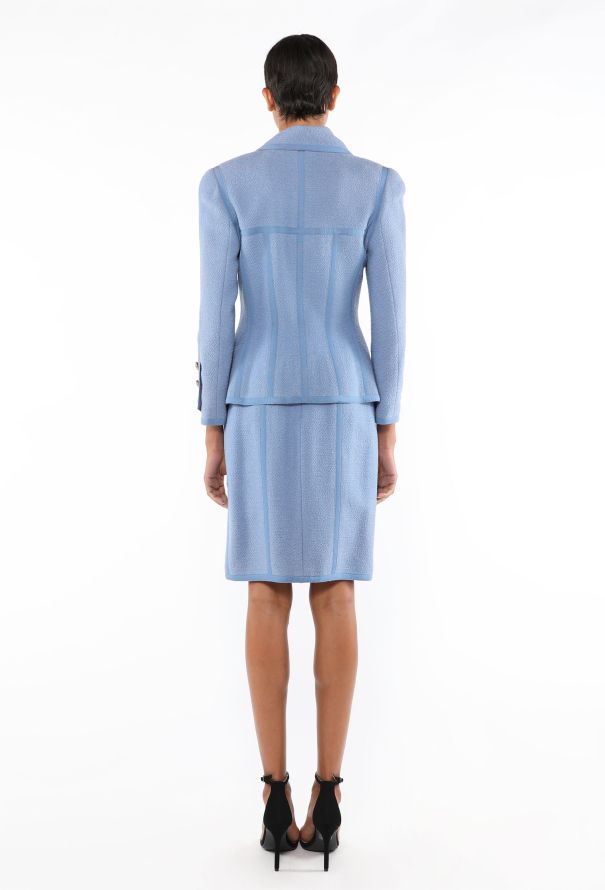 Chanel Trompe-L'œil Bouclé Skirt Suit, 1992 - 6