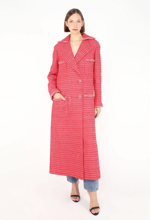 Chanel 2020 Iridescent Tweed 'CC' Coat - 4