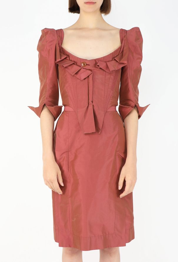 Vivienne Westwood Taffeta Draped Corset Dress - 3