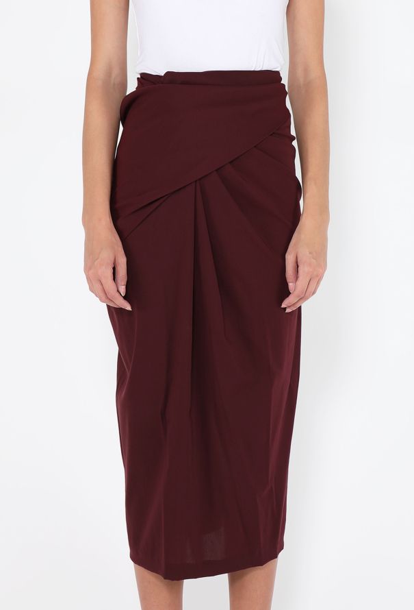 Romeo Gigli Draped Ruched Skirt, 1990s - 3