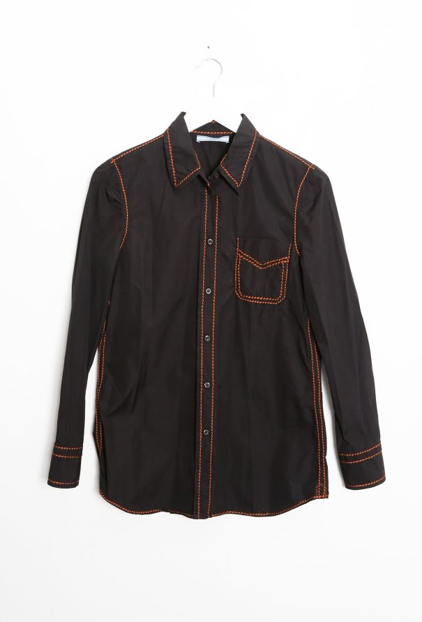 Prada 2015 Stitched Trim Shirt - 6 Prada 2015 Stitched Trim Shirt - 6
