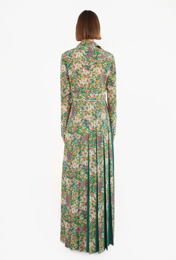 Gucci Pleated Floral Silk Maxi Dress, F/W 2016 - 5