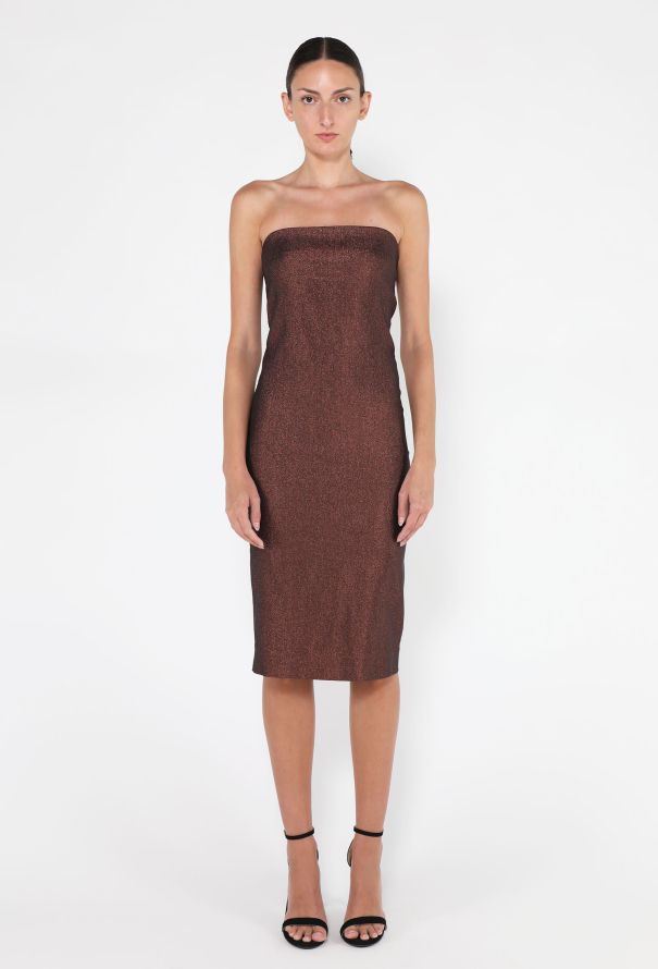 Gucci Iridescent Lurex Strapless Dress, S/S 1997 - 4