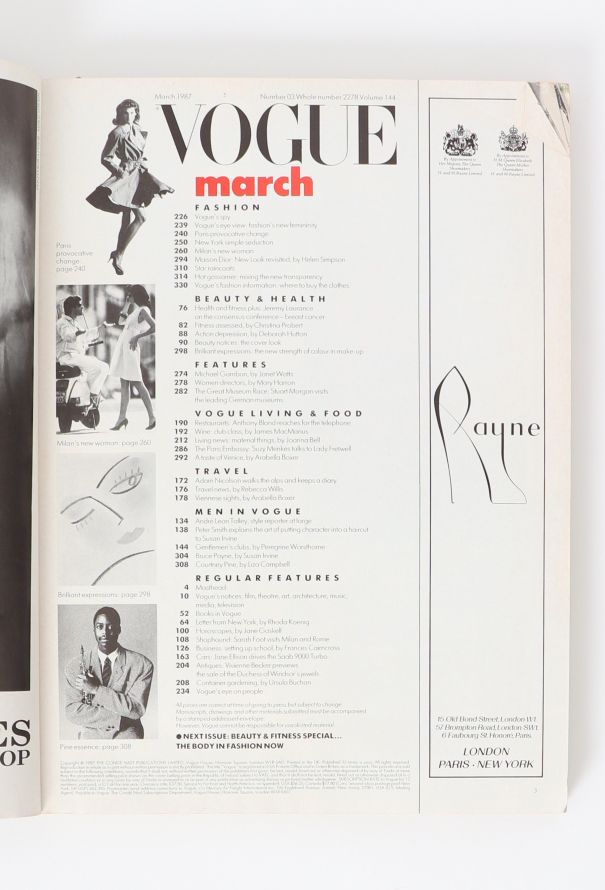 VOGUE UK March 1987 Paulina Porizkova Avedon Issue - 3 VOGUE UK March 1987 Paulina Porizkova Avedon Issue - 3