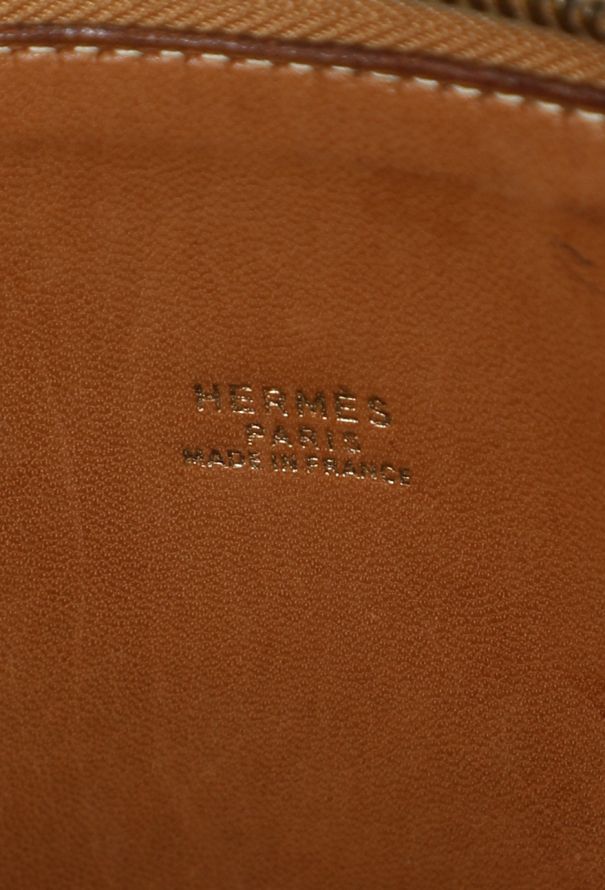 Hermès Vintage Gold Courchevel Bolide 35 - 12