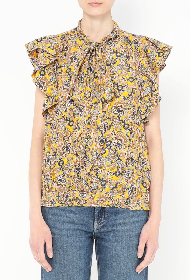 Balenciaga F/W 2016 Paisley Lavallière Blouse - 1
