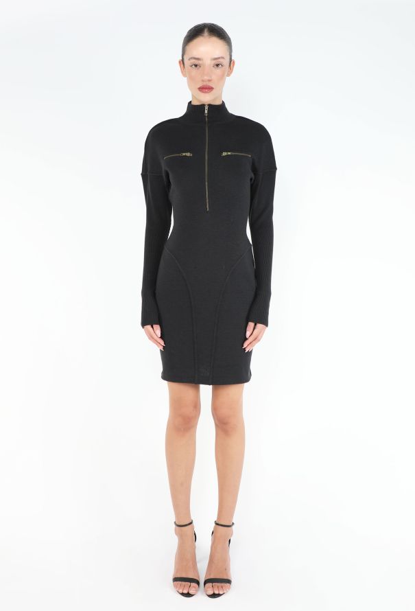 Alaïa Iconic F/W 1986 Bodycon Zip Dress - 3