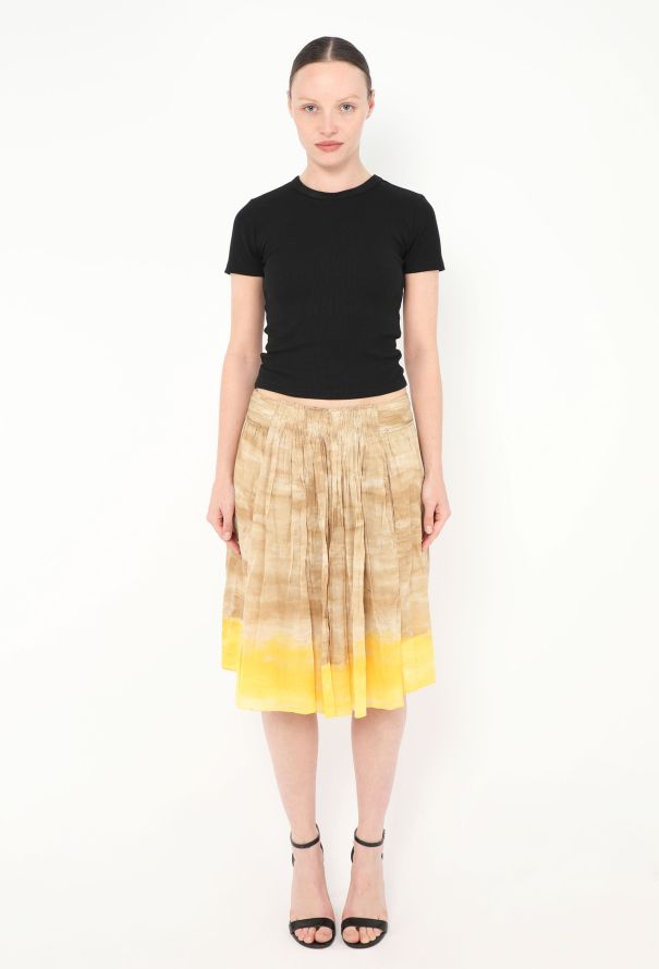 Prada 2006 Pleated Ombré Skirt - 1