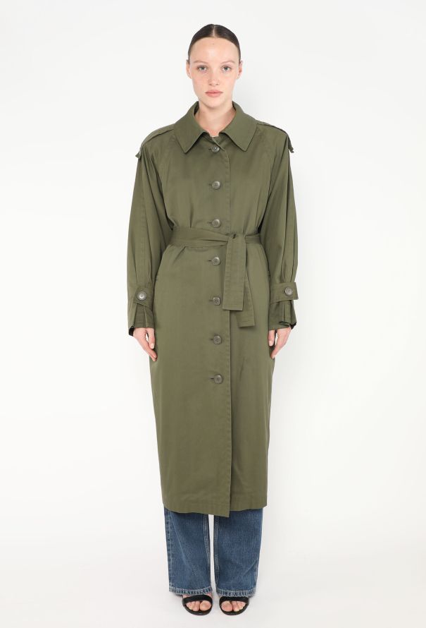 70s Classic Belted Trench Coat