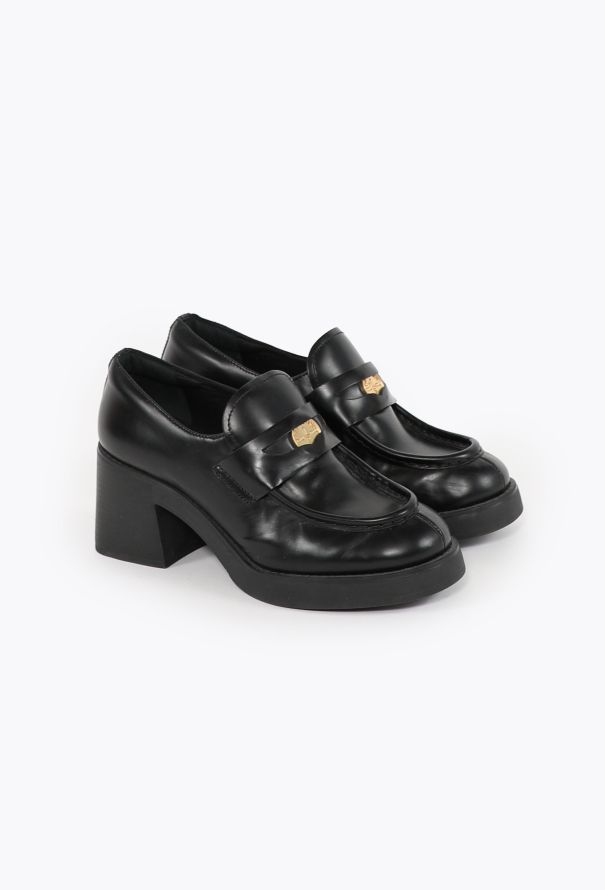 Miu Miu Spring 2022 Platform Penny Loafers - 3