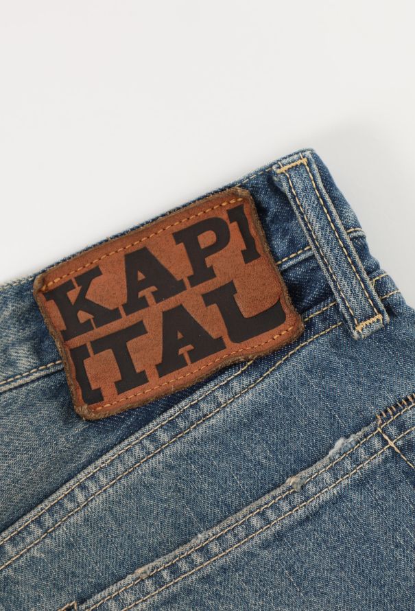 Kapital Distressed Eye Jeans - 5