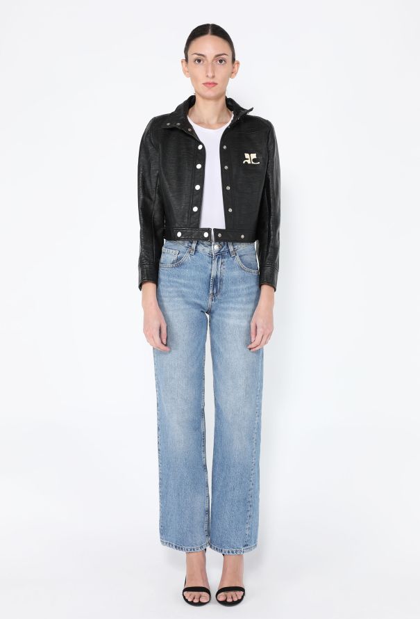 Courrèges '90s Mod Vinyl Jacket - 2