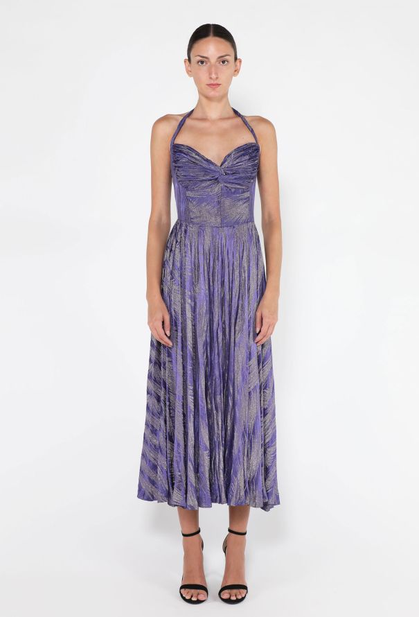 Lamé Halter Evening Dress, 1930s - 1