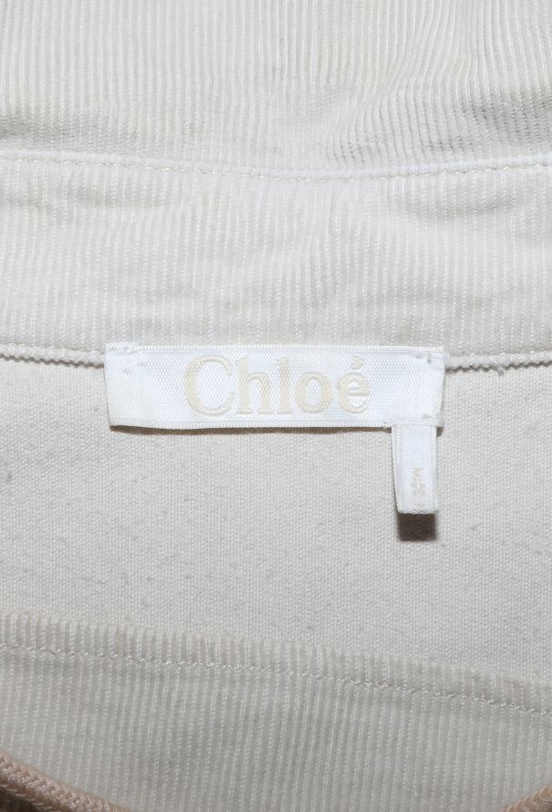 Chloé Resort 2017 Corduroy Lace-Up Top - 6